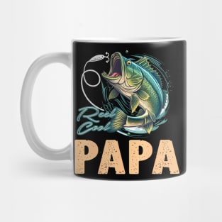 Fathers Day  Fisherman Reel Cool Papa Fishing Mug